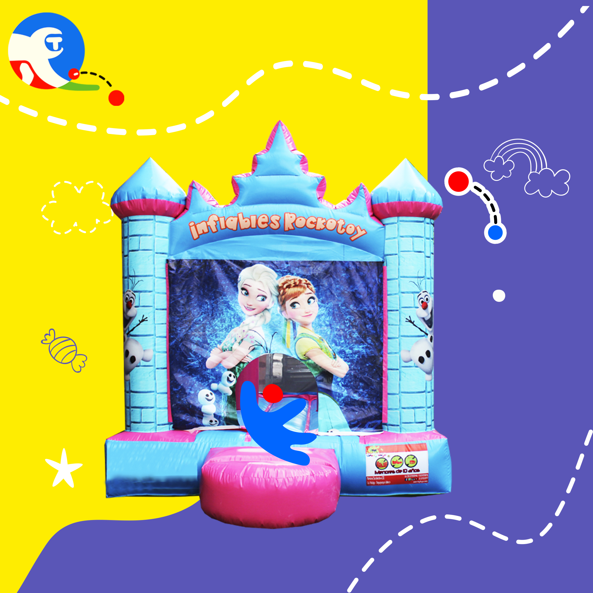 Castillo Impresión Frozen 3 x 4