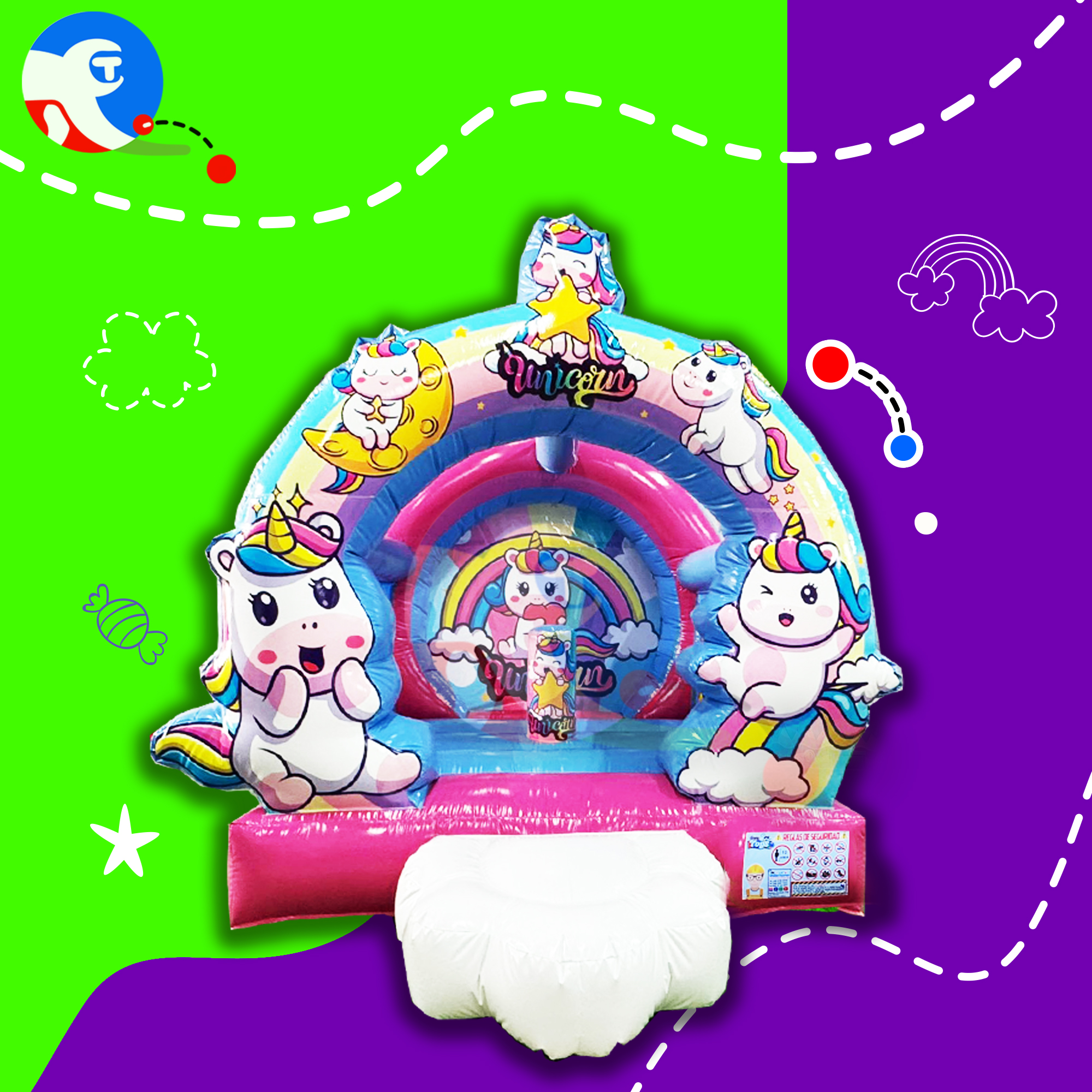 Unicornio Baby 3 x 4