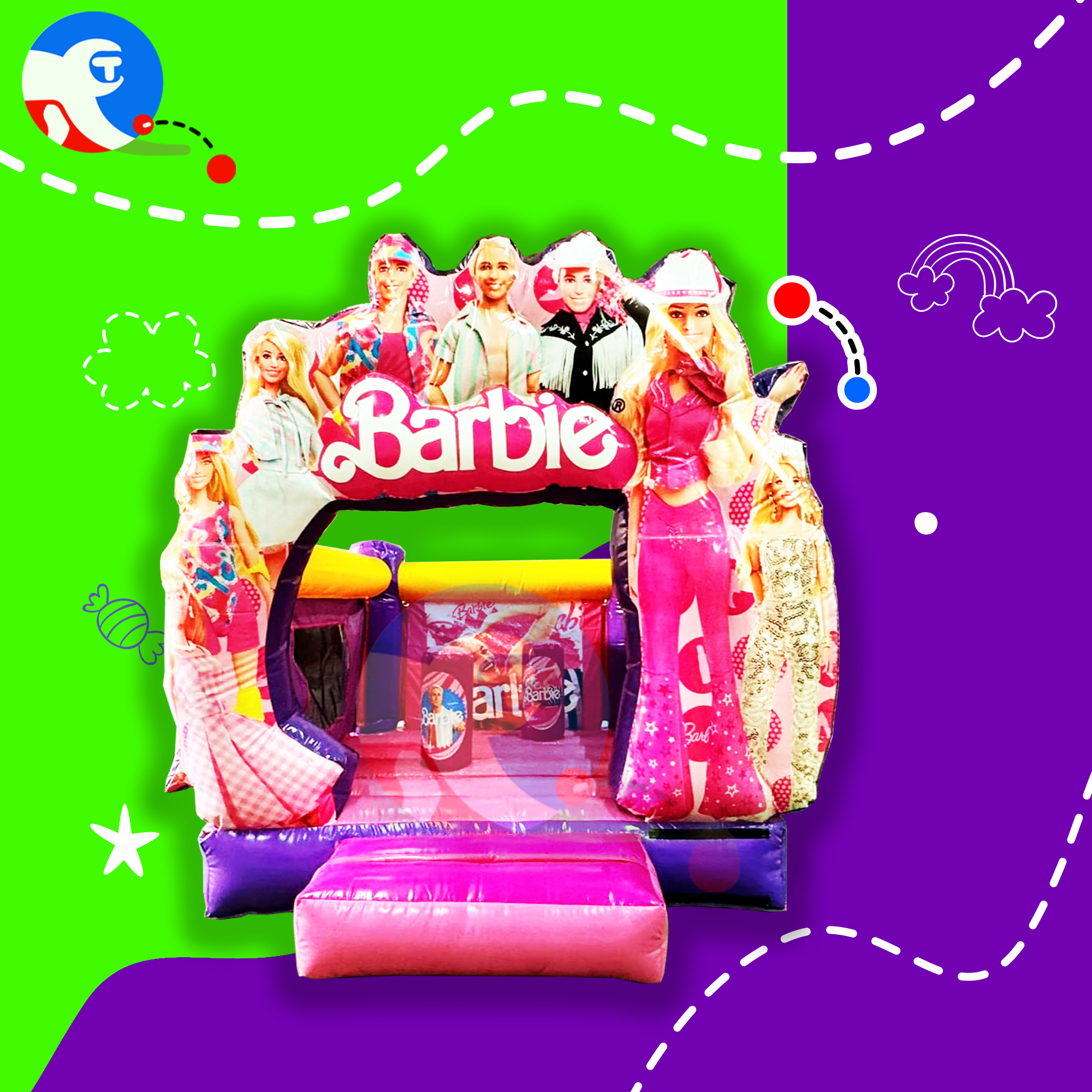 Silueta Barbie 3 x 4